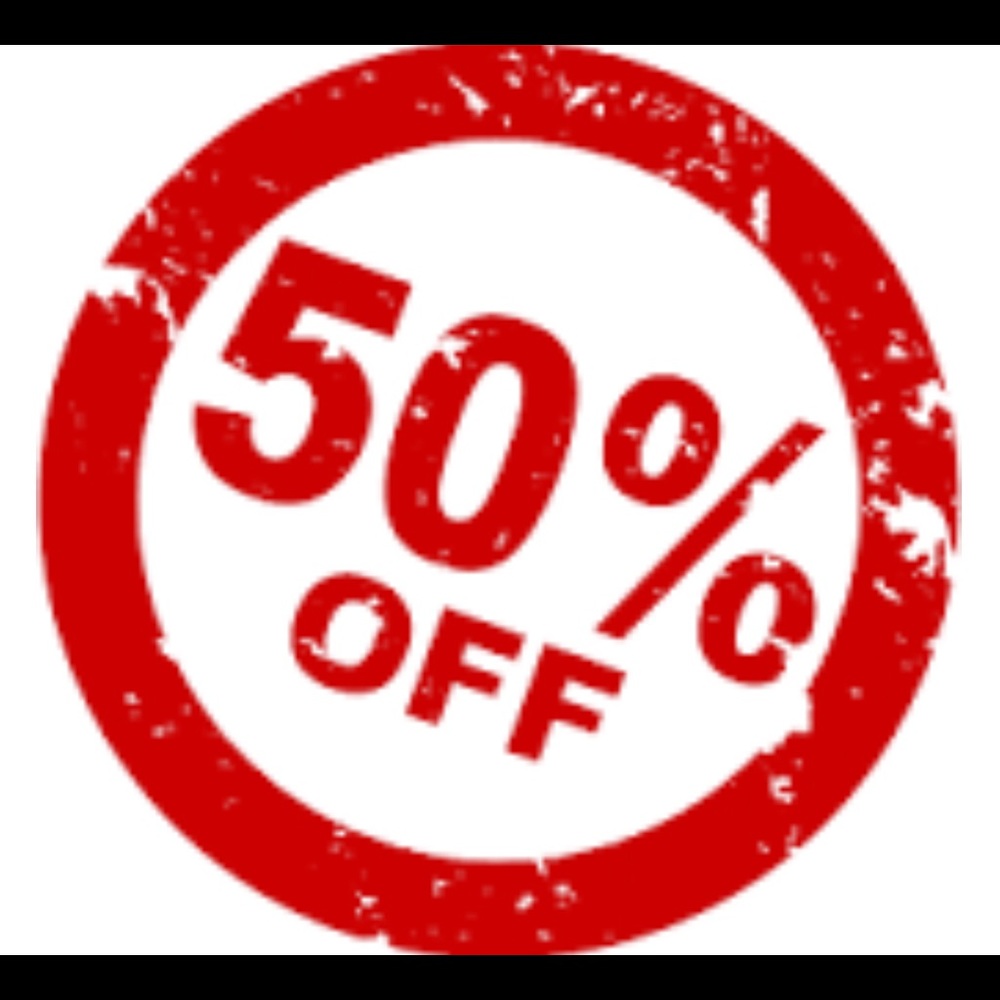 50% OFF ENTIRE CLOSET TODAY